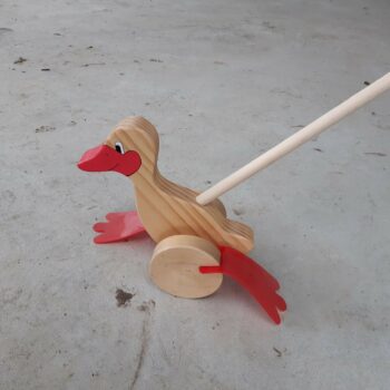 canard dandinant en bois