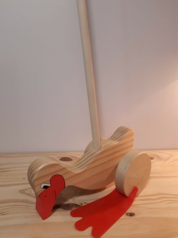 canard dandinant en bois