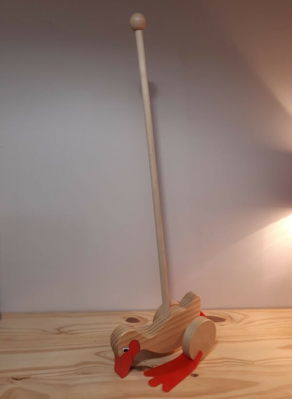 canard dandinant en bois