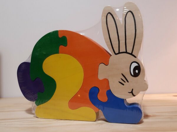 puzzle en bois lapin